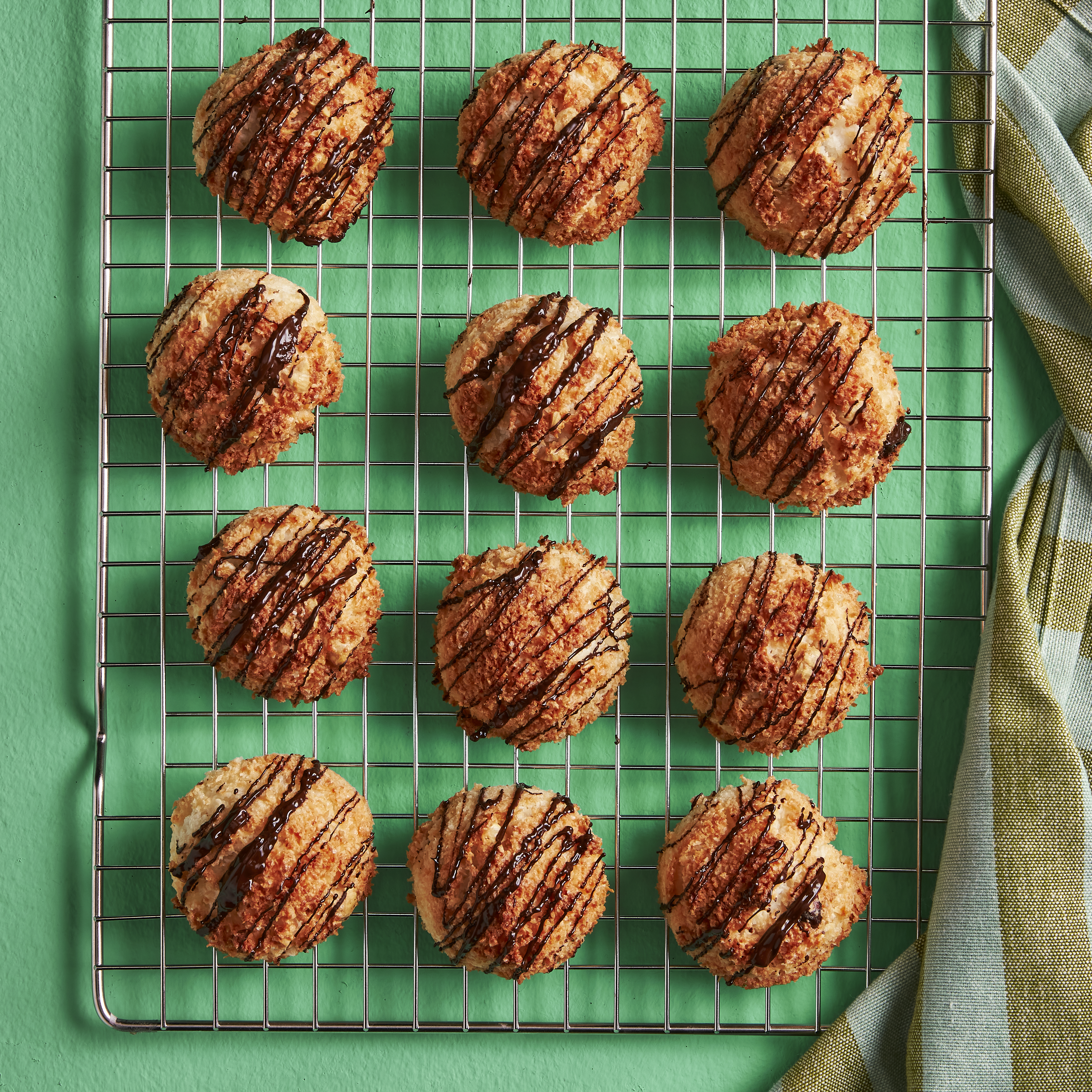 Kokosmakronen met chocolade en hazelnoot