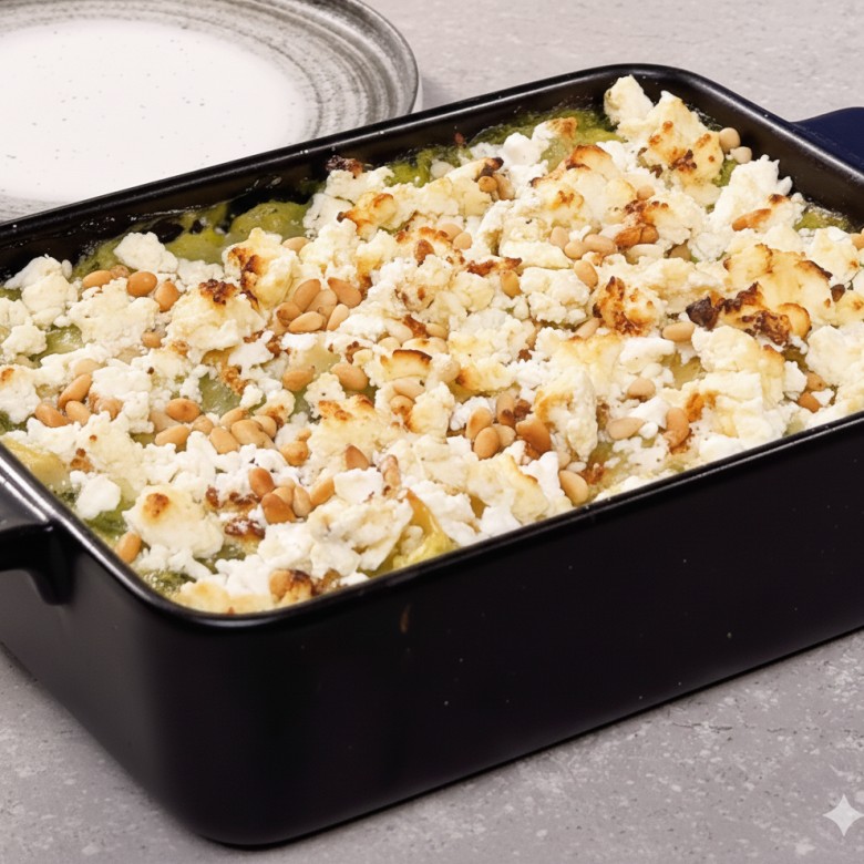 Spinazie-feta lasagne