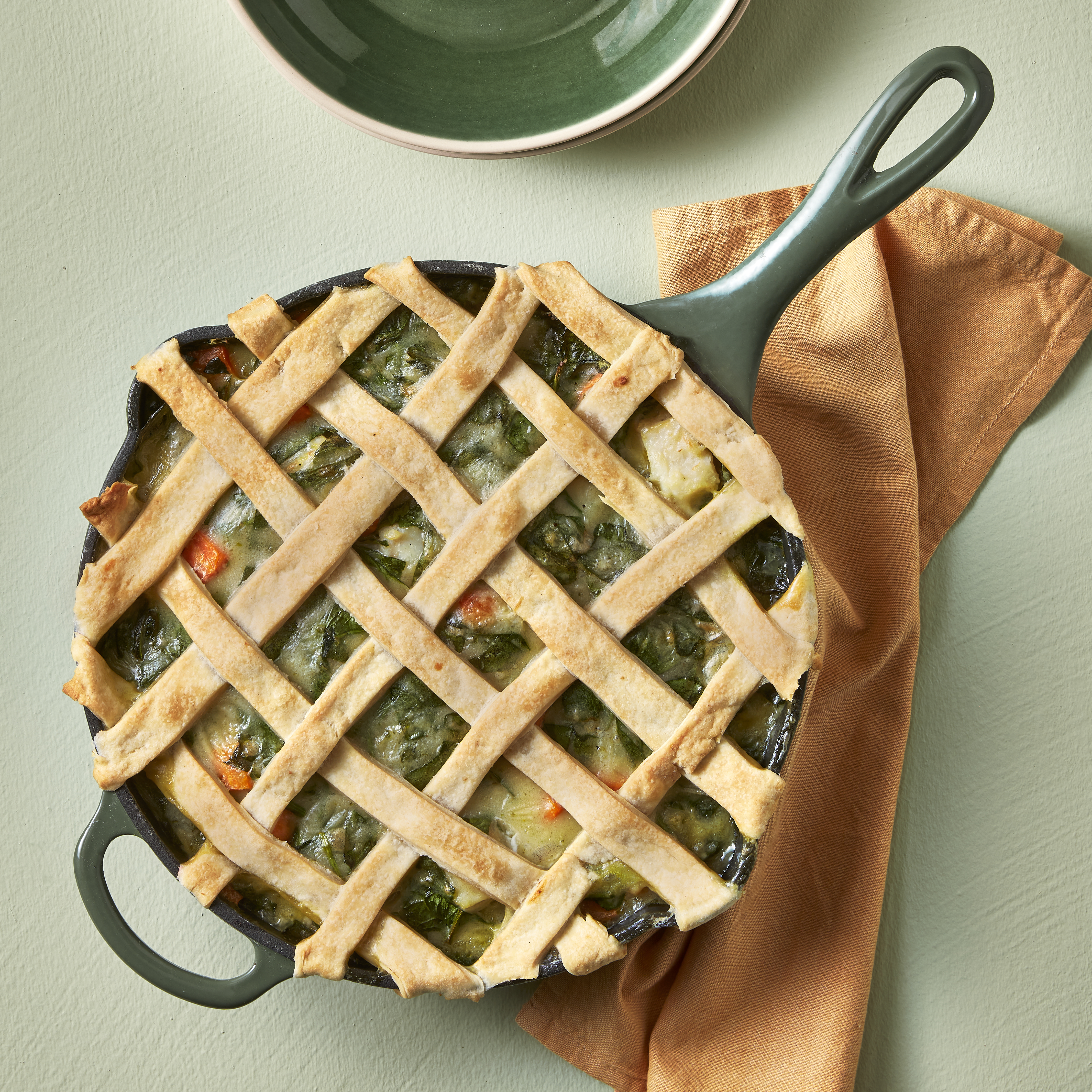 Hartige spinazietaart met koolvis