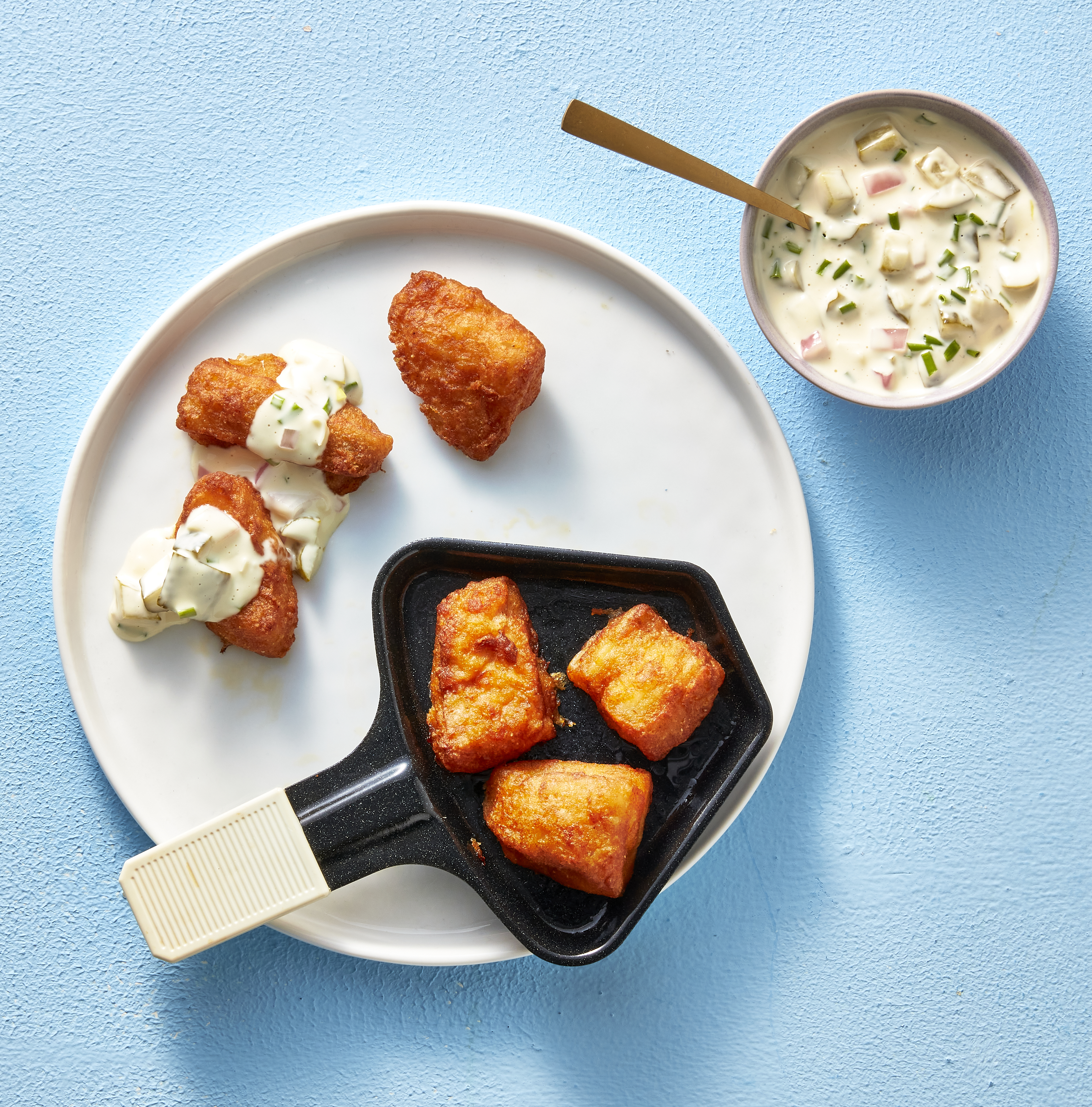 Kibbeling met remouladesaus