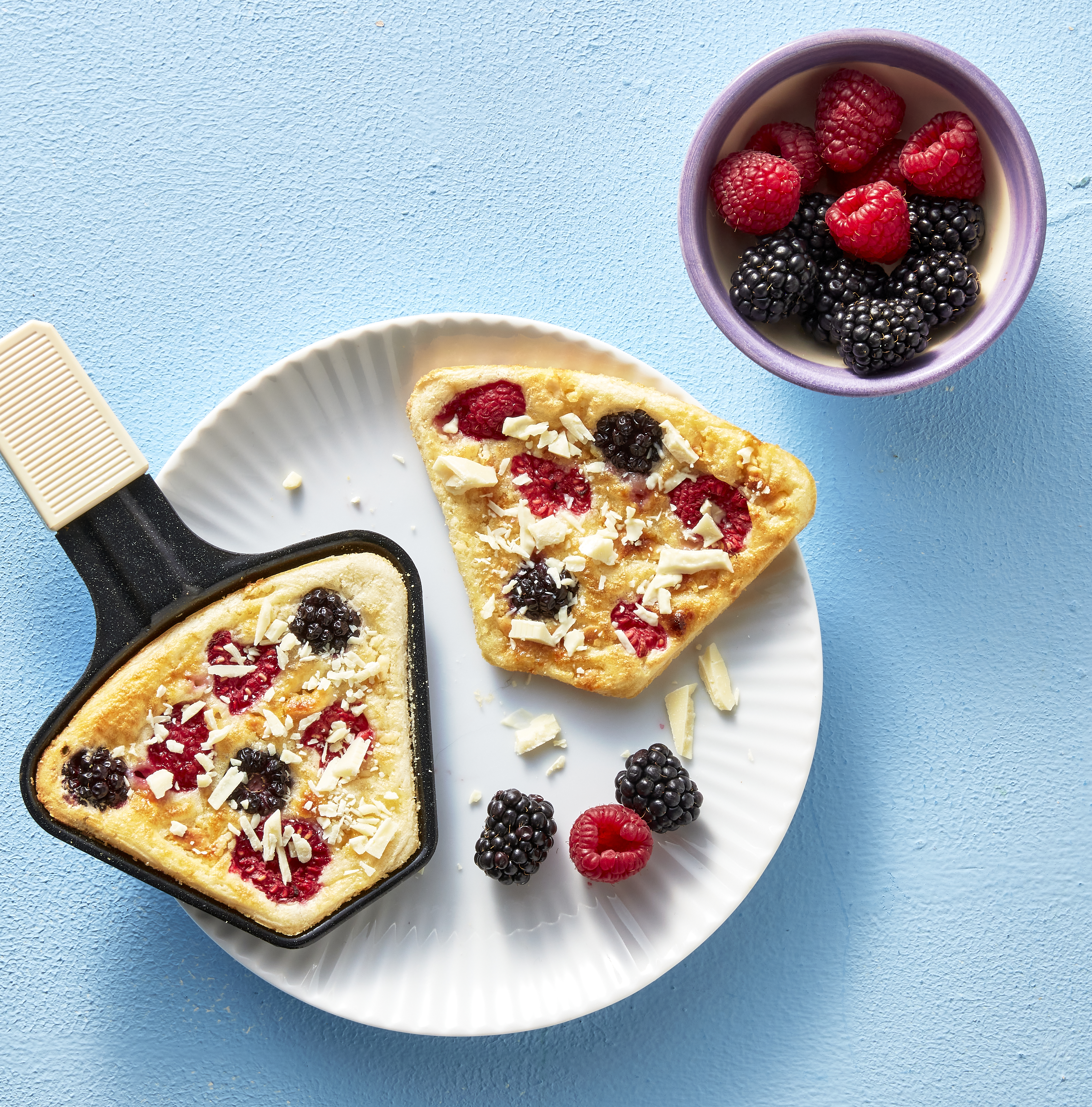 Pannenkoekjes met vers fruit