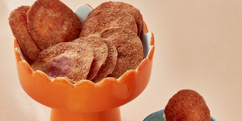 Salamichips uit de airfryer