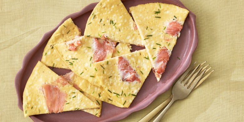 Zalm-omelet met mascarpone