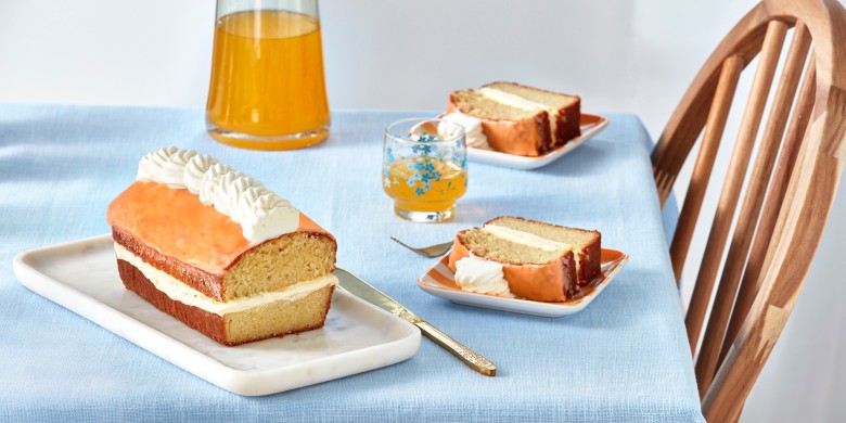 Oranje tompoucecake