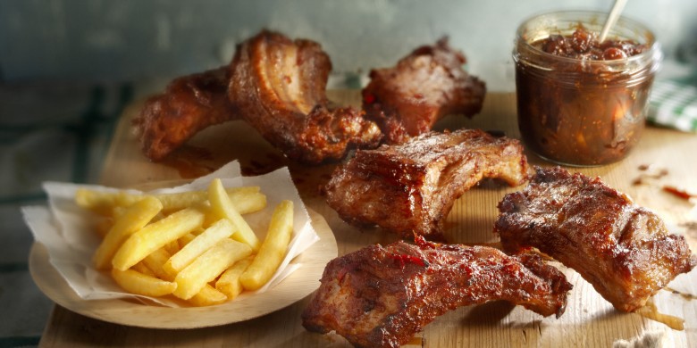 Pittig-zoete spareribs