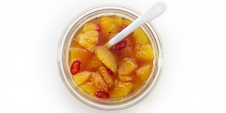 Pittige sinaasappelchutney