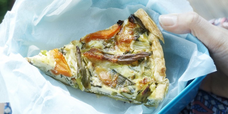 Quiche met voorjaarsgroenten