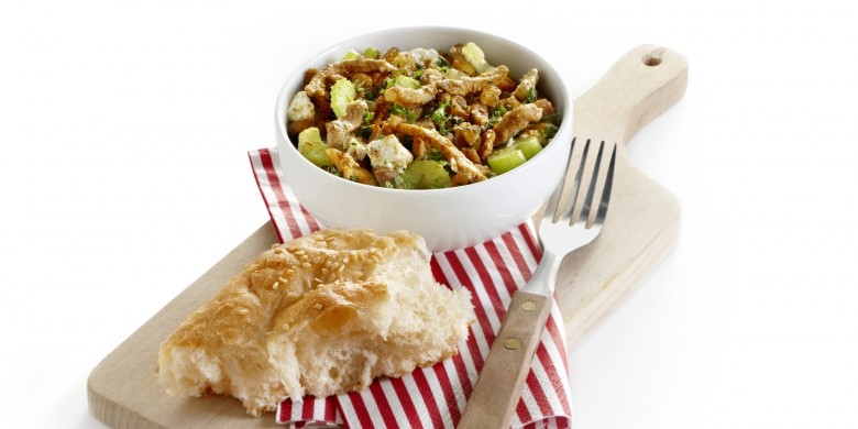 Shoarma met bleekselderij en feta