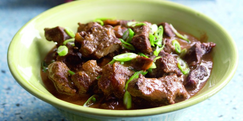 Smoor van rundvlees met Indische kruiden en kokosmelk