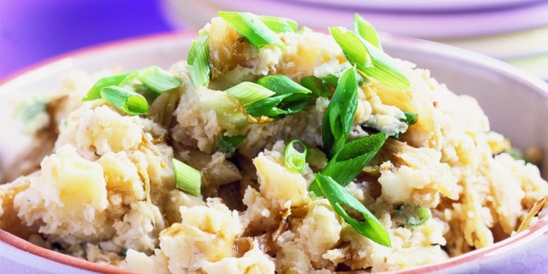 Stamppot met witlof en geitenkaas