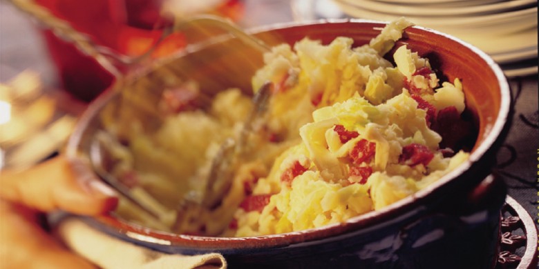 Stamppot van aardappel en spitskool