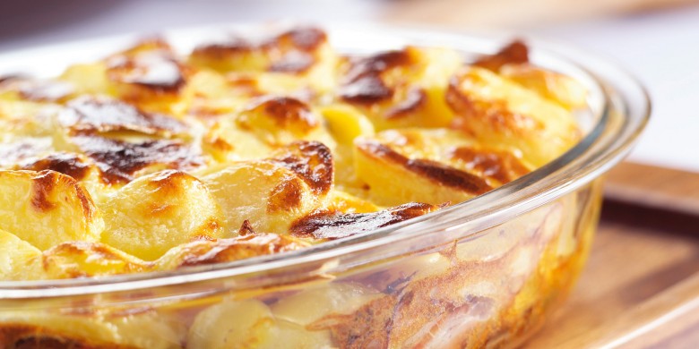 Aardappel-spekkoek uit de oven