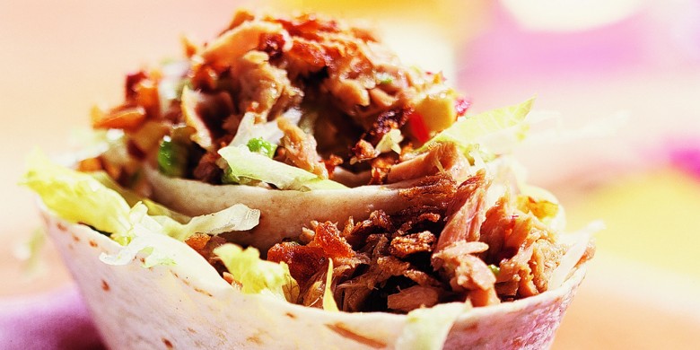 Tonijnwraps met avocado