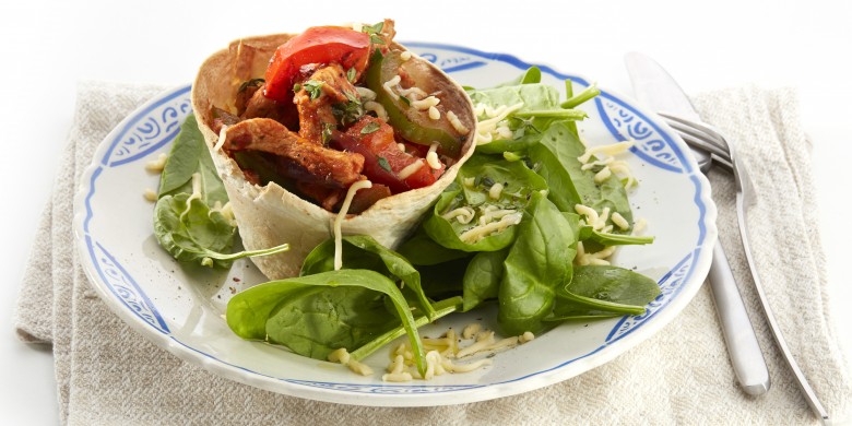 Tortillabakje met Provençaalse kalkoenfilet