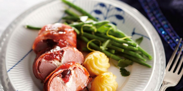 Varkenshaas met cranberry's