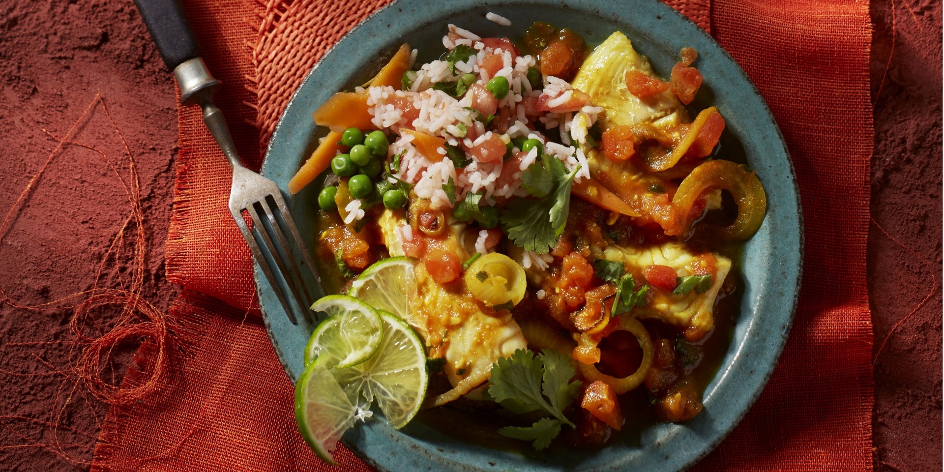 Viscurry met kabeljauw en koriander