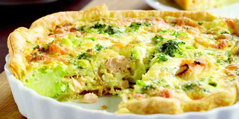 Zalm-broccolitaart