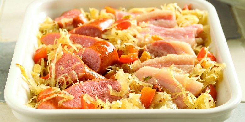 Zuurkool gestoofd in donker bier