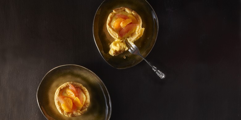 Bladerdeegschelpjes met citrusvulling