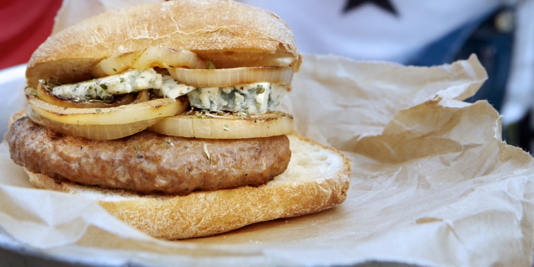 Blue cheese burgers