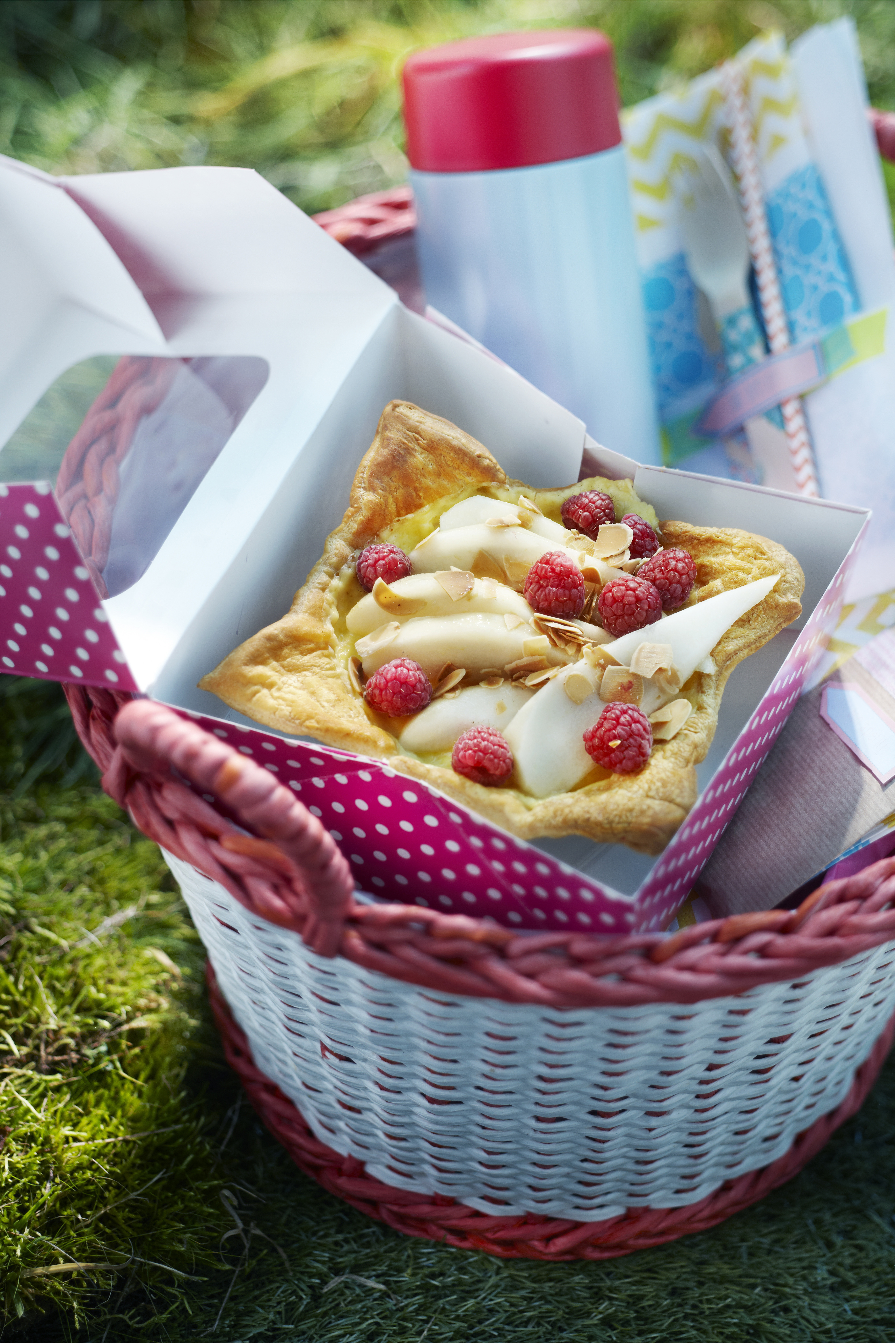 Galettes met vanillecustard en vers fruit