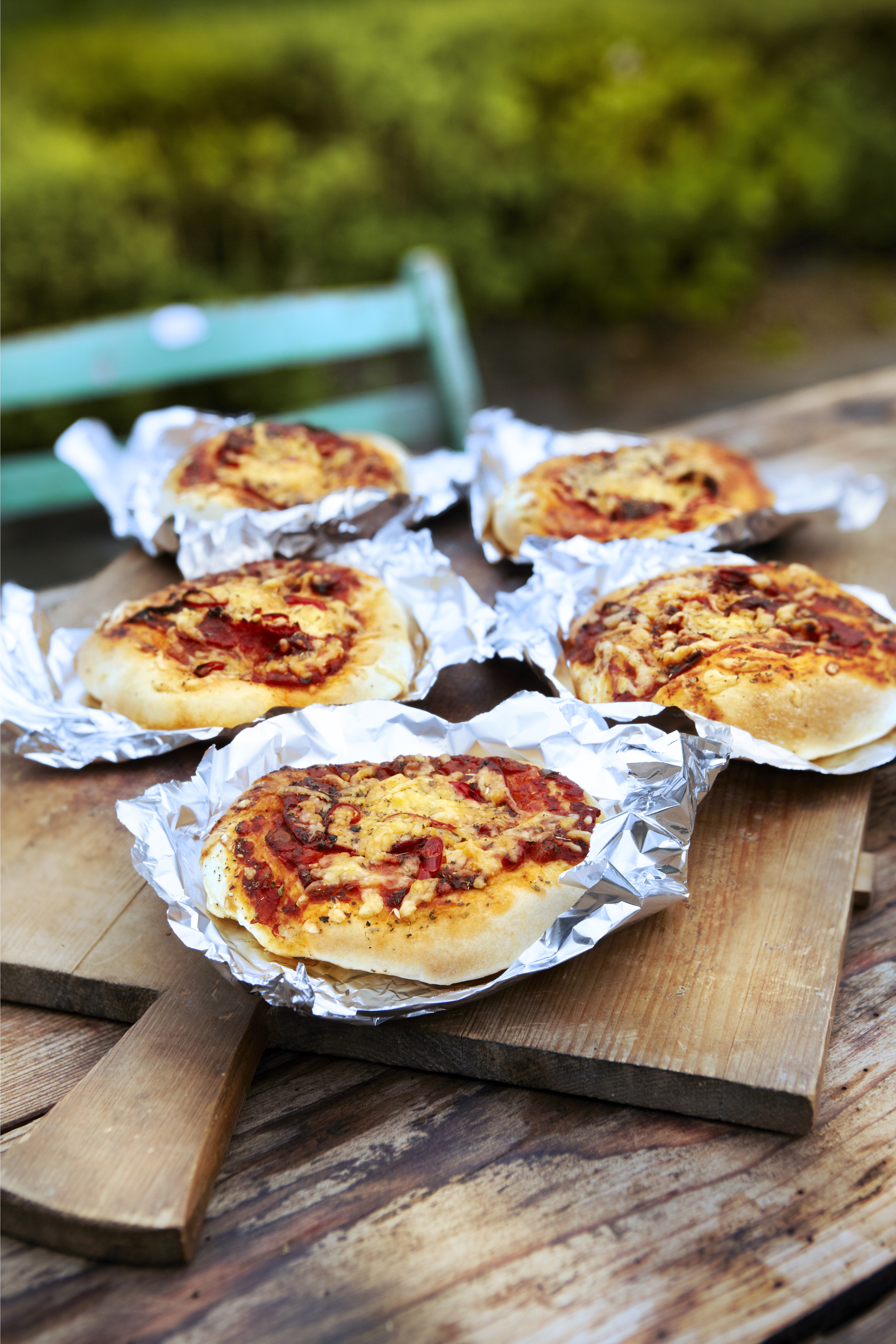 Grilled American pizza peperoni