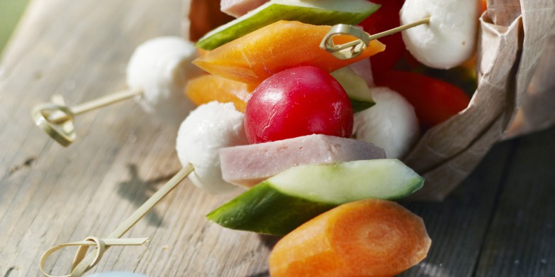 Groentespiesjes met dipsaus