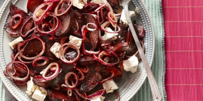 Geroosterde bietensalade met feta