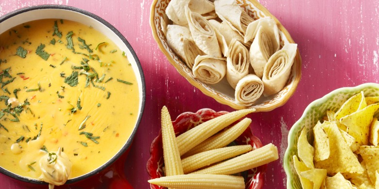 Mexicaanse kaasfondue