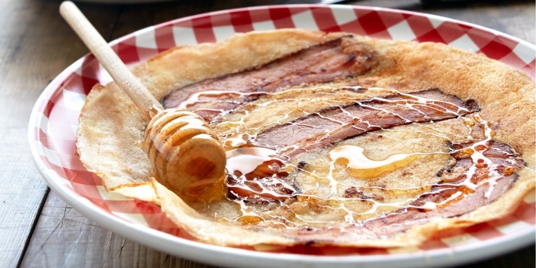 Pannenkoeken met spek