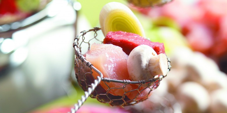 Gevarieerde vleesfondue