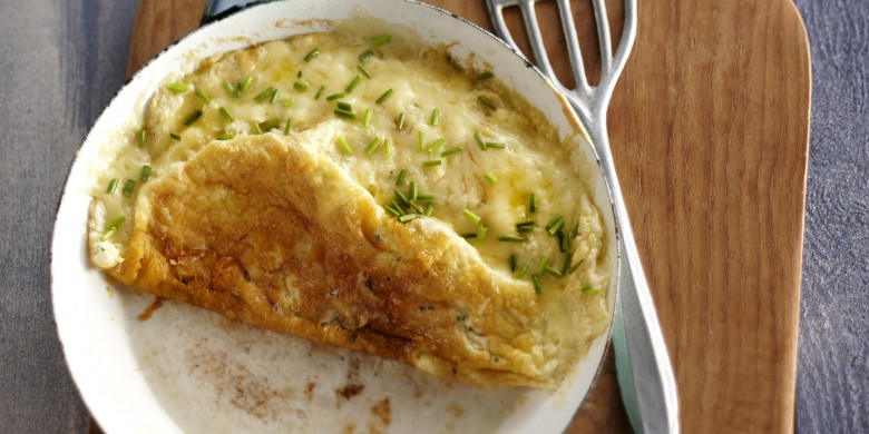 Schuimomelet met gruyere