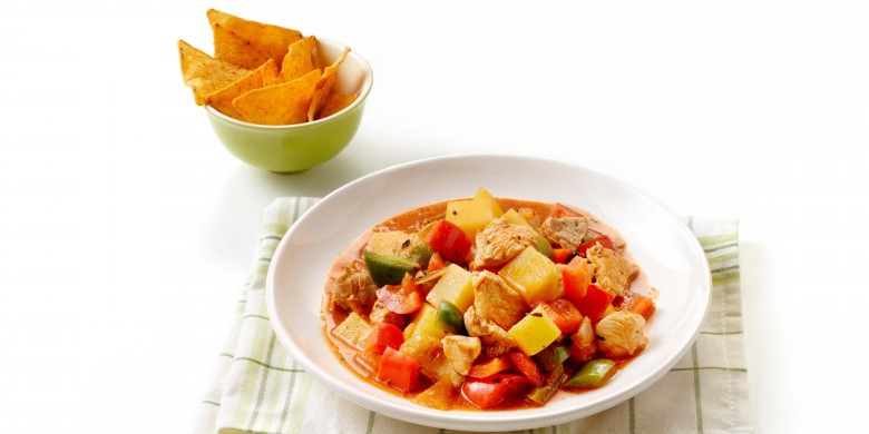 Aardappelgoulash met kalkoen