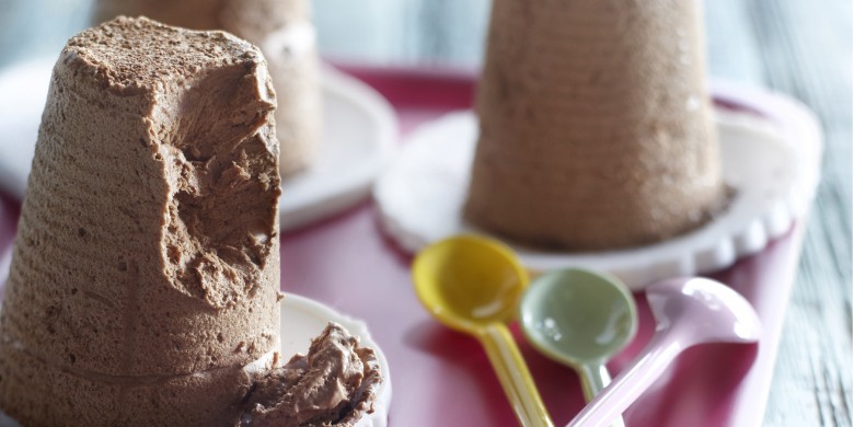 Chocolade-amaretto semifreddo