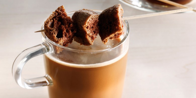 Choco-espresso met koekstick