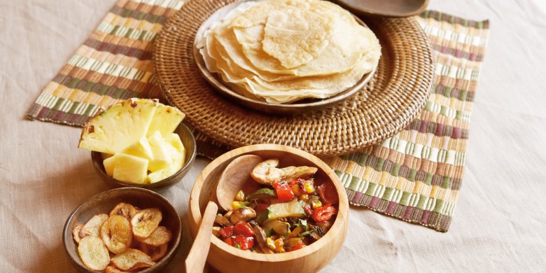 Afrikaanse injera pannenkoekjes
