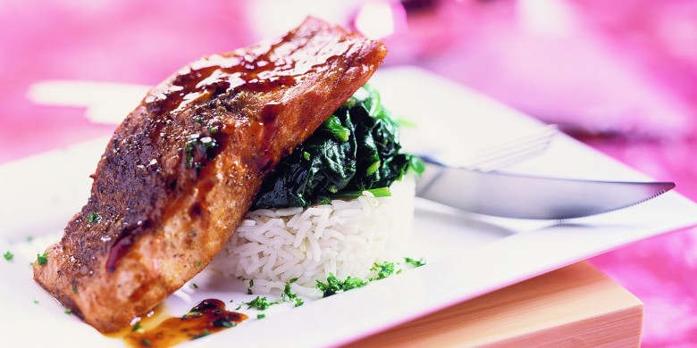 Japanse zalm uit de oven