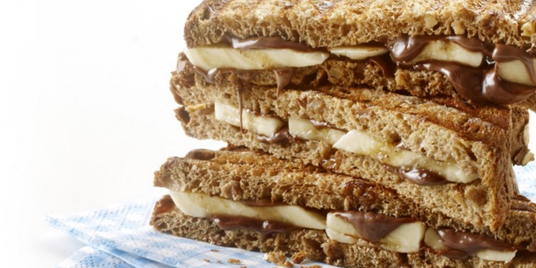 Chocotosti met banaan