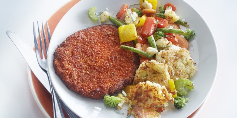 Gehaktschnitzel met knolselderijrösti