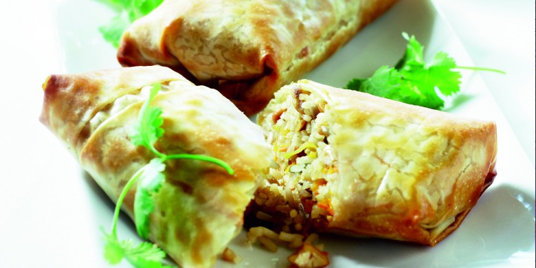 Energy-Boost loempia met guacamole