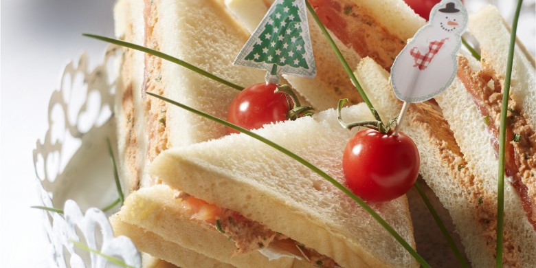 Dubbeldekkers met zalm