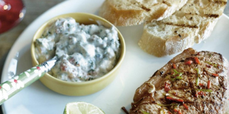 Entrecote met peper en limoen