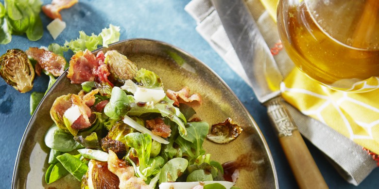Salade met spruitjes uit de oven