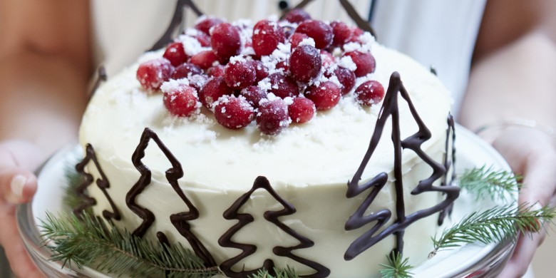Karamel-kerstcake