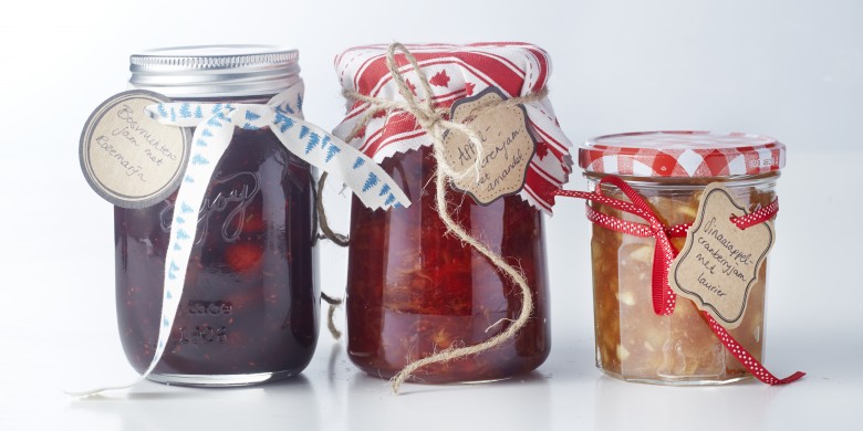 Appel-perenjam met amandel