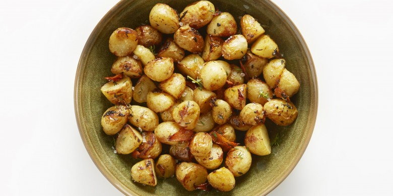 Geroosterde aardappels met tijm en mandarijn