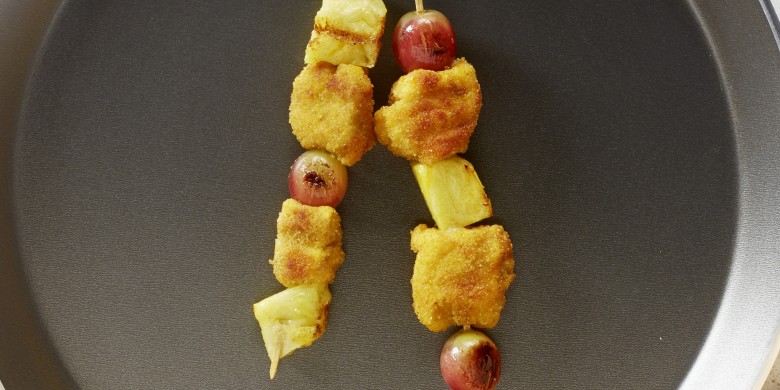 Kalkoen-fruitspiesjes