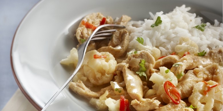 Kipcurry met bloemkool