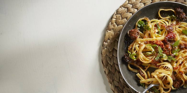 Tagliatelle met stoofvlees