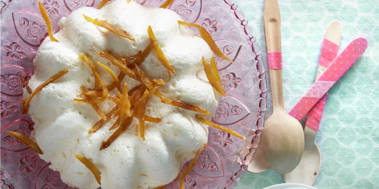 Witte-chocolademousse met sinaasappel